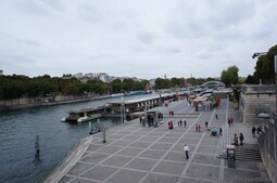 River Boats docked near Pont d'Lena in Paris.jpg