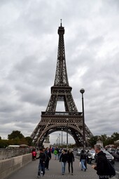 Image of People Walking on Pont d'lena Eiffel Tower in the background.jpg