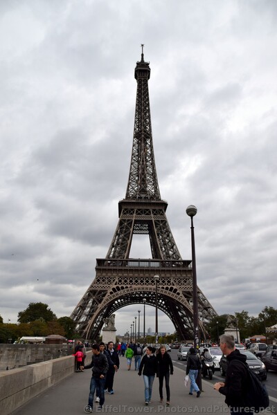 Image of People Walking on Pont d'lena Eiffel Tower in the background.jpg