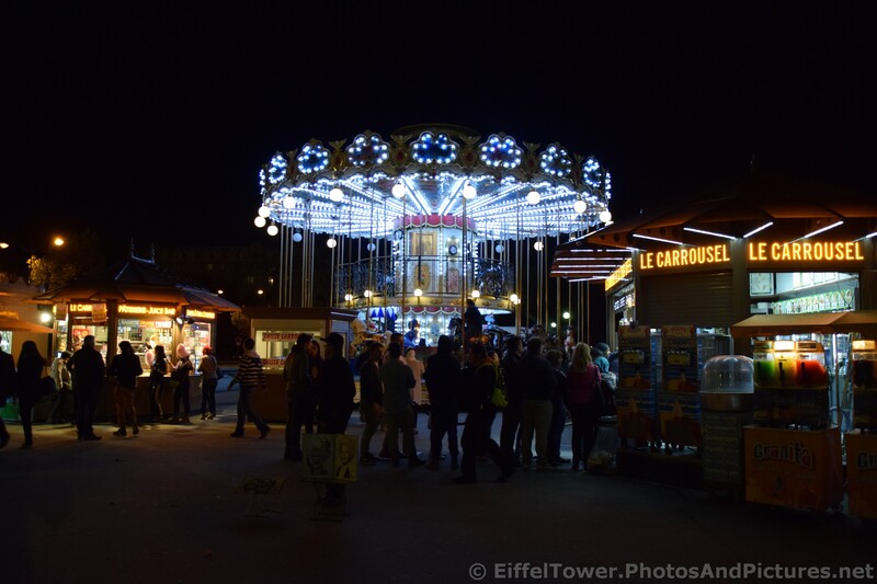 Eiffel Tower Carousel Merry Go Around at Night.jpg