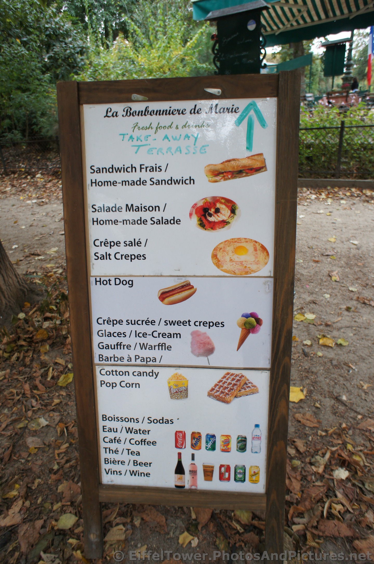 Menu of La Bonbonniere de Marie at Champ de Mars.jpg