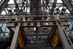 Twin Elevator Lift Wheels above Level 2 of Eiffel Tower.jpg