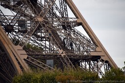 People walking the stairs coming down from Level One of Eiffel Tower.jpg