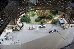 Eiffel Tower Ground Level viewed from First Floor.jpg