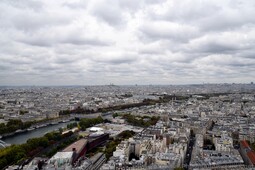 North West Paris and the Seine River seen from Eiffel Tower.jpg