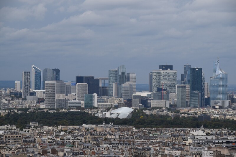 High-rise Buildings of La Defense Courbevoie France seen from Eiffel Tower.jpg