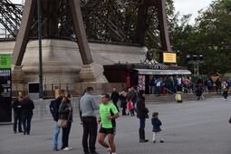 Pilier Ouest of Eiffel Tower where the Information Booth is located.jpg